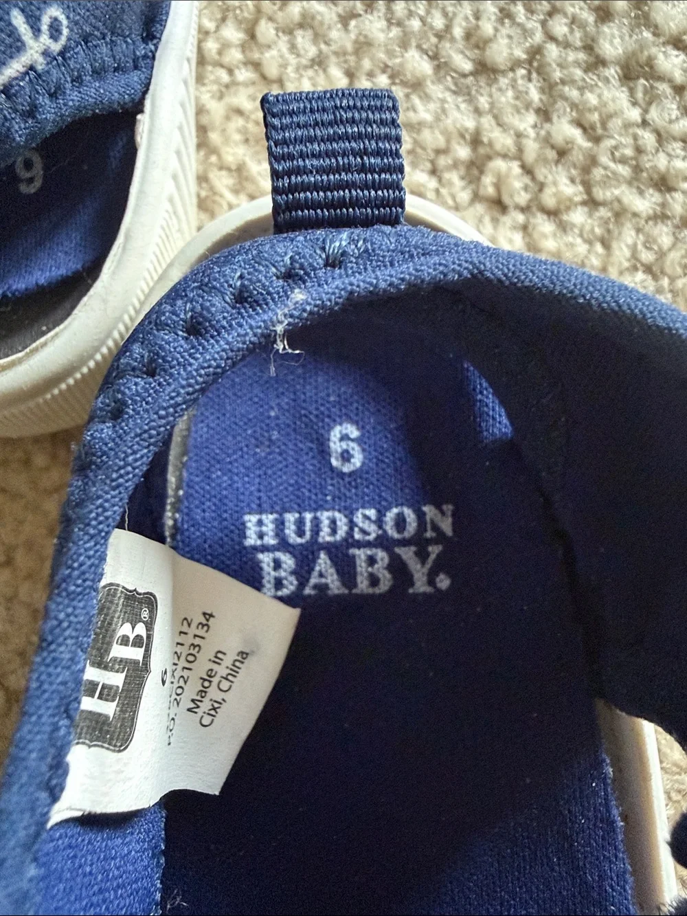 Hudson Baby navy canvas